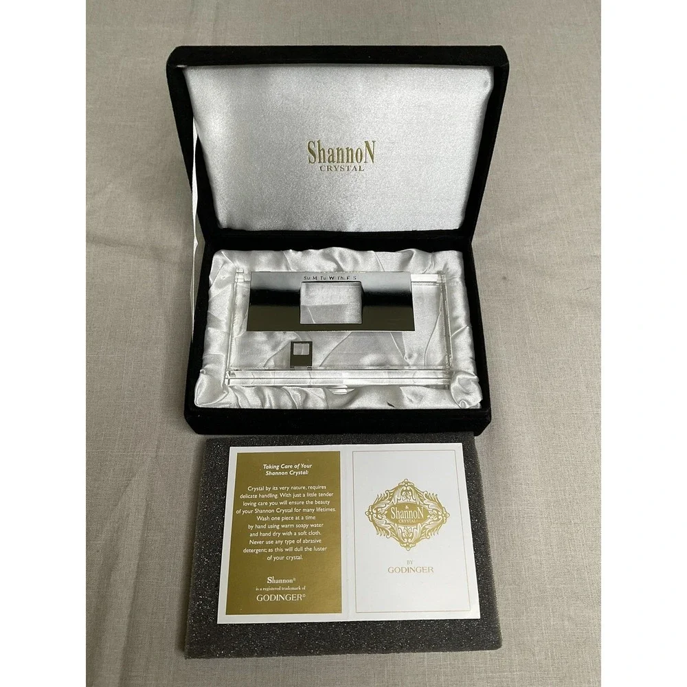 Perpetual Calendar‎ Shannon Crystal Godinger  New In Box Bohemian